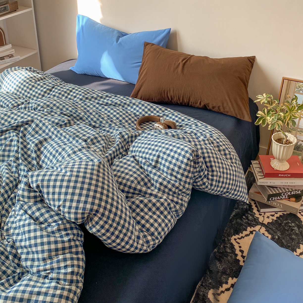 91家纺网 家纺一手货源 找家纺 对白 2026新款全棉纯棉色织水洗棉单被套被套单件-冰川孤岛系列 海上孤岛