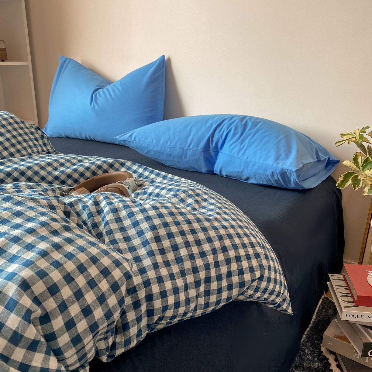 91家纺网 家纺一手货源 找家纺 对白 2026新款全棉纯棉色织水洗棉单枕套枕套单件-冰川孤岛系列 海上孤岛-棕