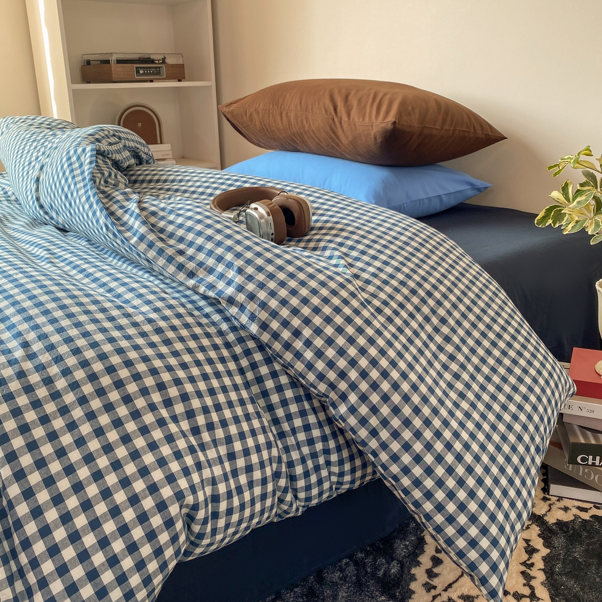 91家纺网 家纺一手货源 找家纺 对白 2026新款全棉纯棉色织水洗棉单枕套枕套单件-冰川孤岛系列 海上孤岛-棕