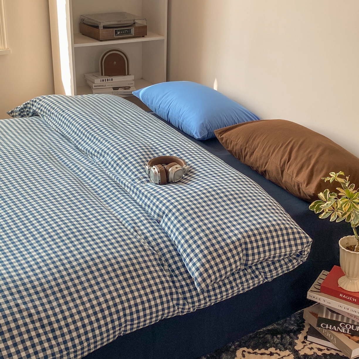 91家纺网 家纺一手货源 找家纺 对白 2026新款全棉纯棉色织水洗棉单枕套枕套单件-冰川孤岛系列 海上孤岛-棕