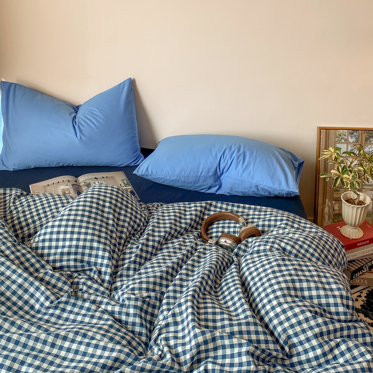 91家纺网 家纺一手货源 找家纺 对白 2026新款全棉纯棉色织水洗棉单枕套枕套单件-冰川孤岛系列 海上孤岛-棕