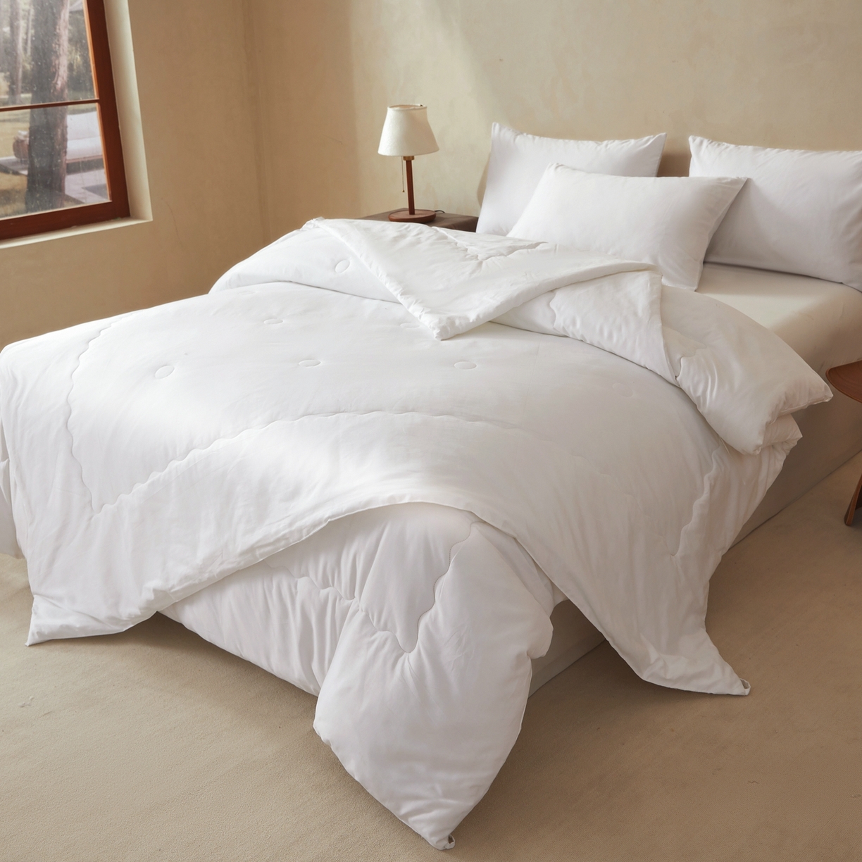 91家纺网 家纺一手货源 找家纺 （总）旺旺工厂店 2026新款高支高密水洗棉子母被被冬被春秋棉被子学生被芯夏被空调被