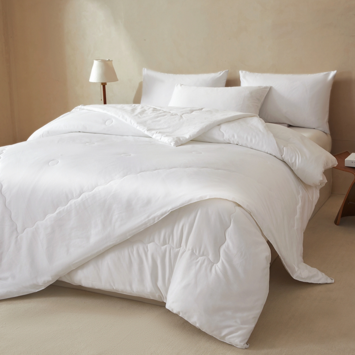 91家纺网 家纺一手货源 找家纺 （总）旺旺工厂店 2026新款高支高密水洗棉子母被被冬被春秋棉被子学生被芯夏被空调被