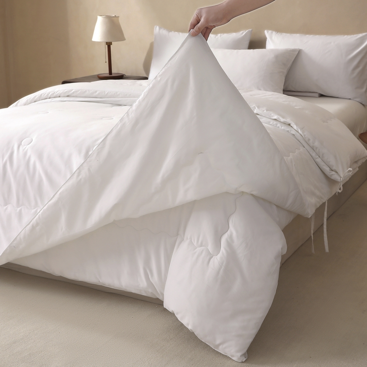 91家纺网 家纺一手货源 找家纺 （总）旺旺工厂店 2026新款高支高密水洗棉子母被被冬被春秋棉被子学生被芯夏被空调被