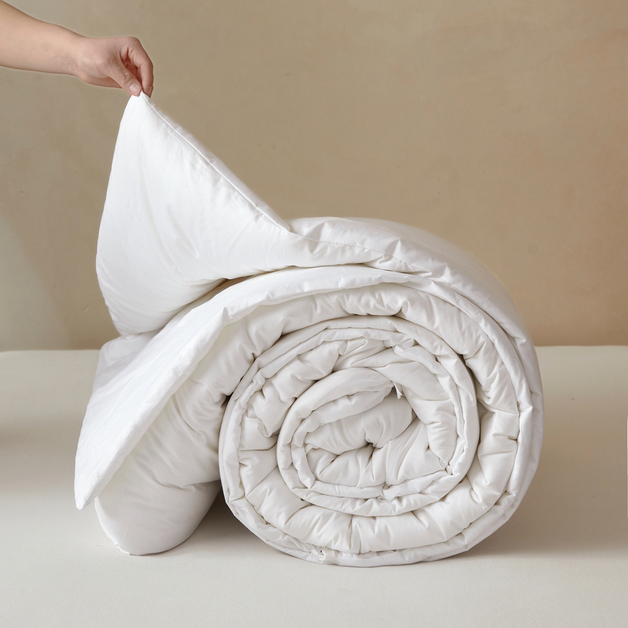 91家纺网 家纺一手货源 找家纺 旺旺工厂店 2026新款高支高密水洗棉子母被被冬被春秋棉被子学生被芯夏被空调被 子母被-场景一