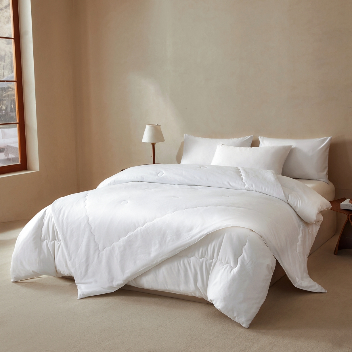 91家纺网 家纺一手货源 找家纺 旺旺工厂店 2026新款高支高密水洗棉子母被被冬被春秋棉被子学生被芯夏被空调被 子母被-场景一