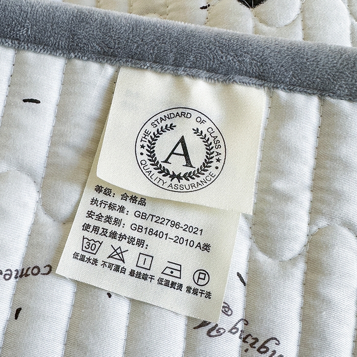 91家纺网 家纺一手货源 找家纺 凌云家纺 2026新款A类13372全棉床盖一面棉一面绒 花蜜