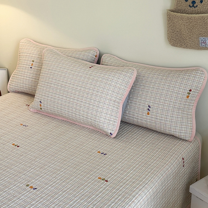 91家纺网 家纺一手货源 找家纺 凌云家纺 2026新款A类13372全棉床盖一面棉一面绒 静若幽兰