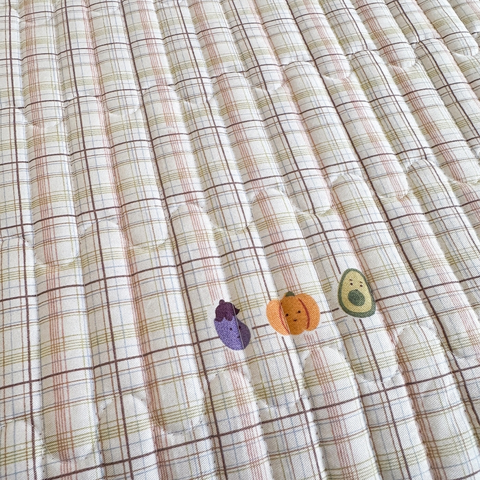 91家纺网 家纺一手货源 找家纺 凌云家纺 2026新款A类13372全棉床盖一面棉一面绒 静若幽兰