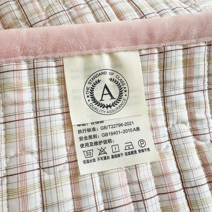 91家纺网 家纺一手货源 找家纺 凌云家纺 2026新款A类13372全棉床盖一面棉一面绒 静若幽兰