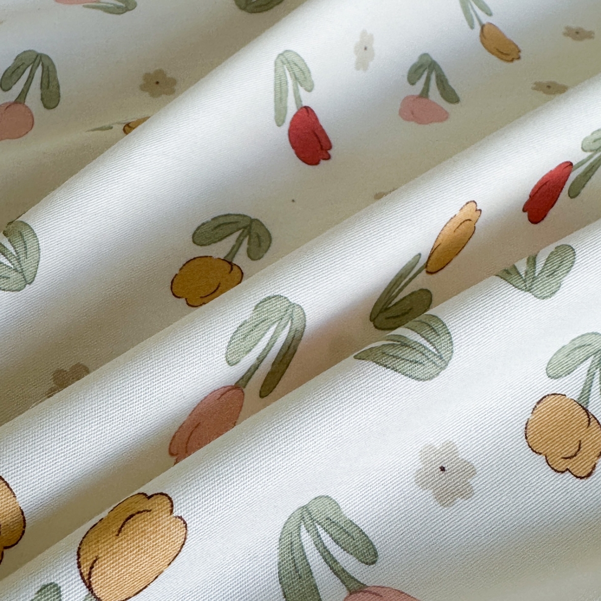 91家纺网 家纺一手货源 找家纺 凌云家纺 2026新款A类13372全棉床盖四件套 郁金香