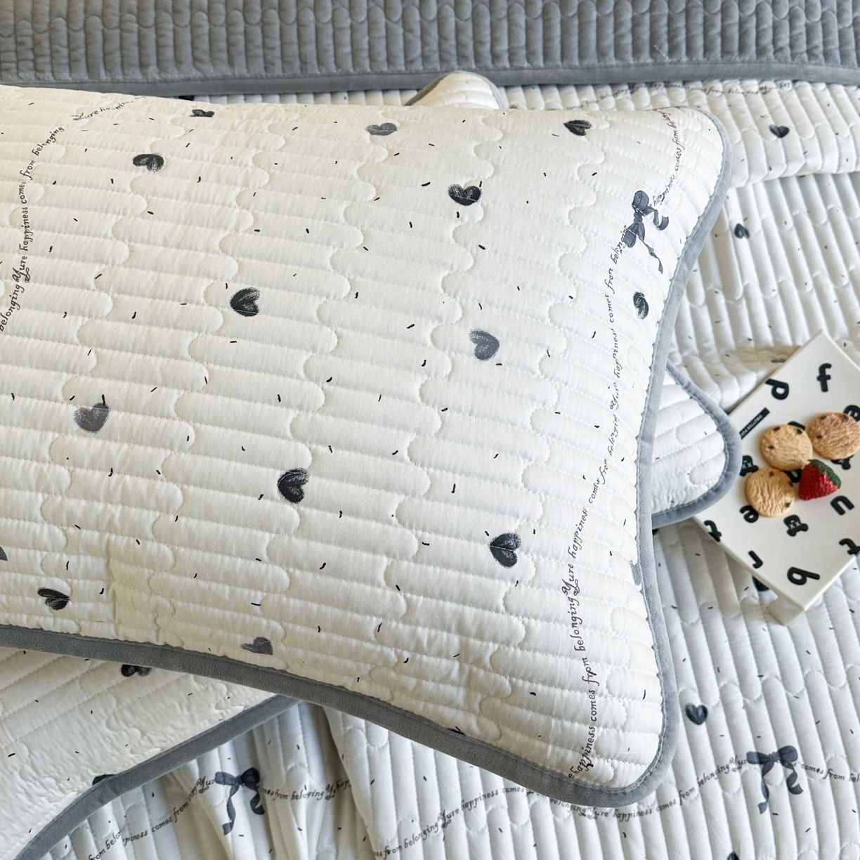 91家纺网 家纺一手货源 找家纺 凌云家纺 2026新款A类13372全棉床盖四件套 花蜜