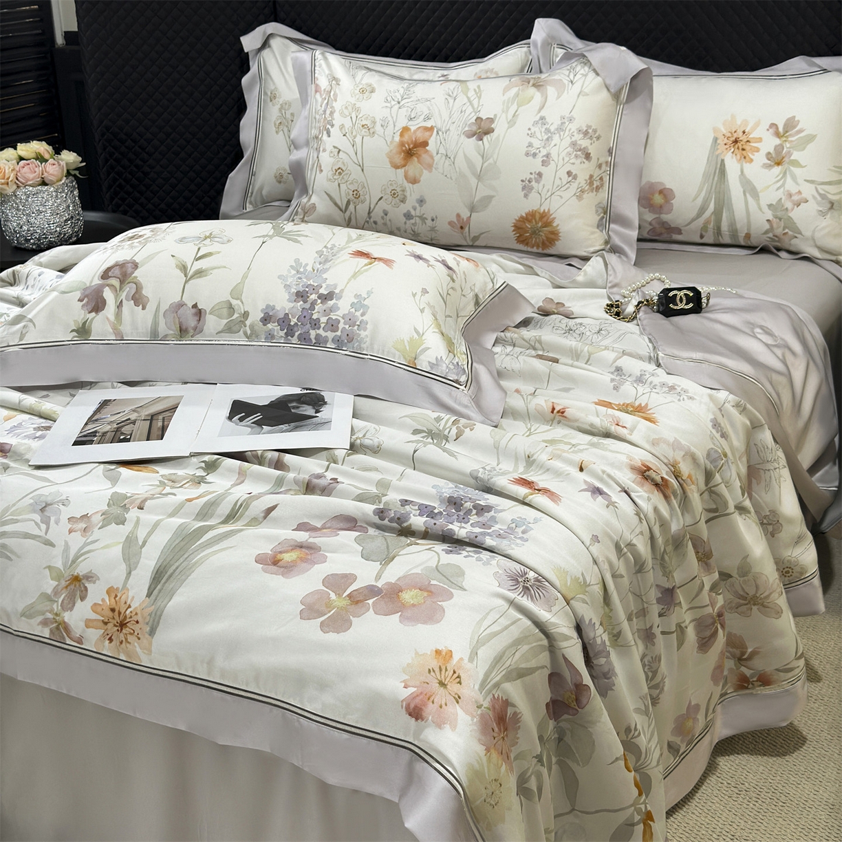 91家纺网 家纺一手货源 找家纺 （总）朵希曼 2026新款60天丝镂空夏被四件套系列（控价：夏被线上券后不低于239 夏被四件套线上券后不低于369)