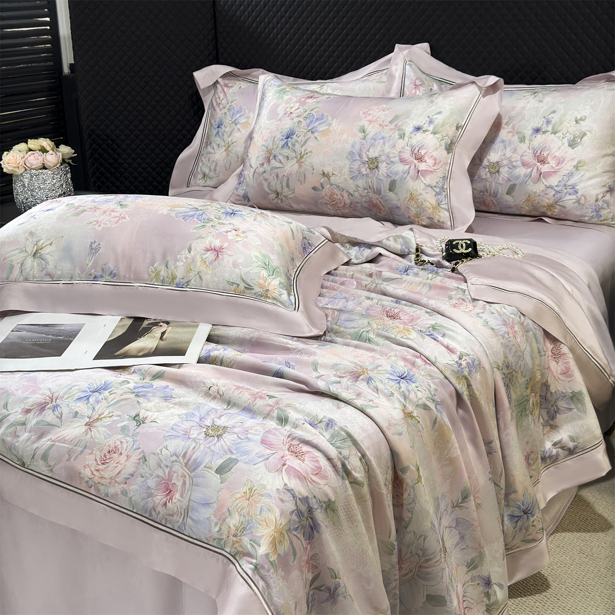 91家纺网 家纺一手货源 找家纺 （总）朵希曼 2026新款60天丝镂空夏被四件套系列（控价：夏被线上券后不低于239 夏被四件套线上券后不低于369)