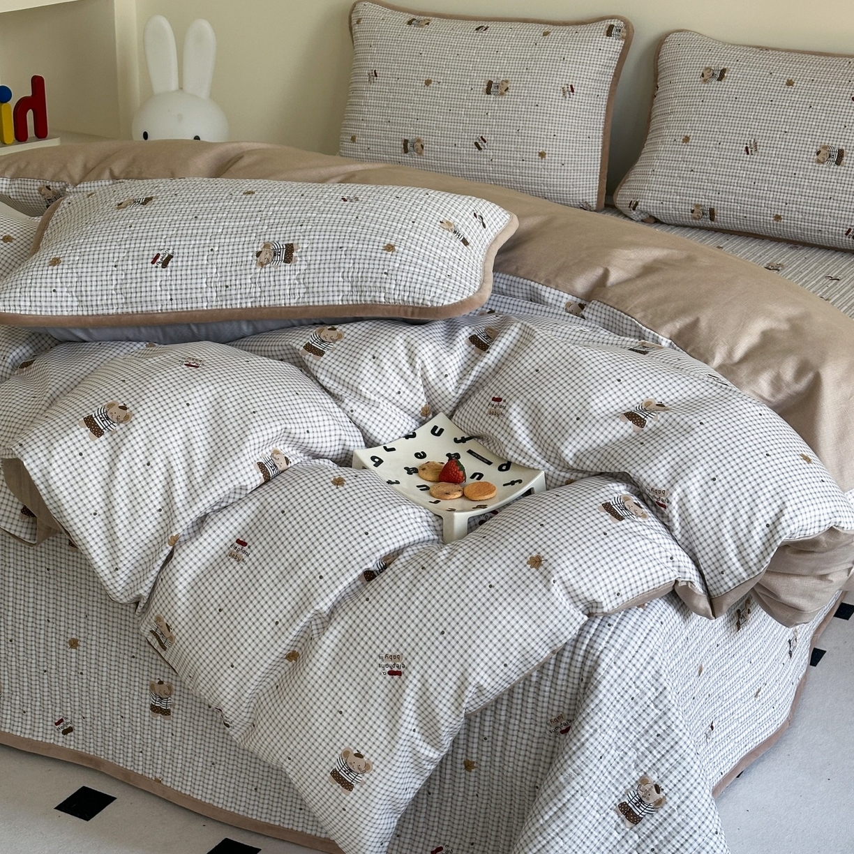 91家纺网 家纺一手货源 找家纺 凌云家纺 2026新款A类13372全棉床盖四件套 爱丁堡