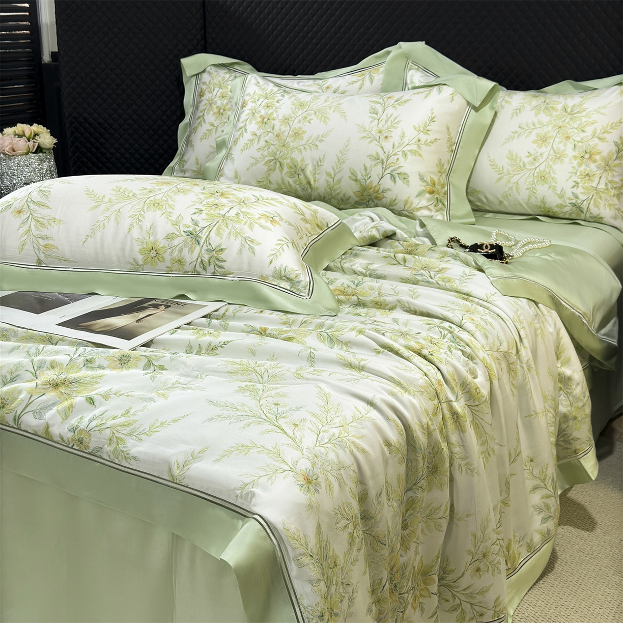 91家纺网 家纺一手货源 找家纺 （总）朵希曼 2026新款60天丝镂空夏被四件套系列（控价：夏被线上券后不低于239 夏被四件套线上券后不低于369)