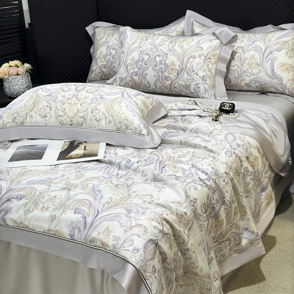 91家纺网 家纺一手货源 找家纺 （总）朵希曼 2026新款60天丝镂空夏被四件套系列（控价：夏被线上券后不低于239 夏被四件套线上券后不低于369)