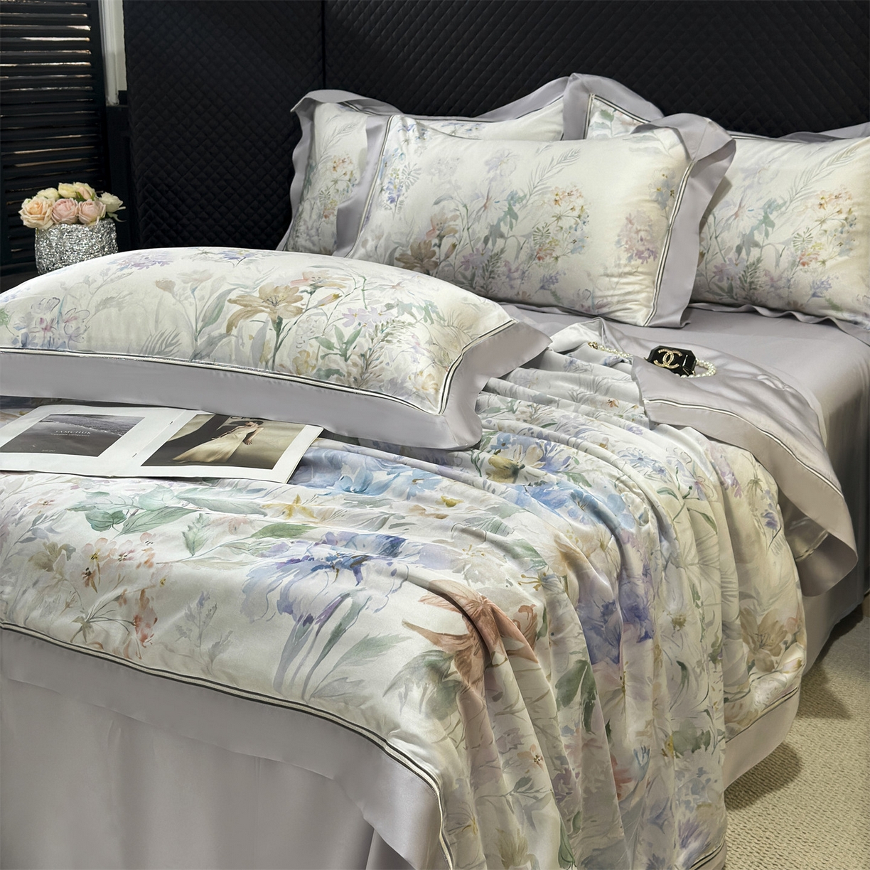 91家纺网 家纺一手货源 找家纺 （总）朵希曼 2026新款60天丝镂空夏被四件套系列（控价：夏被线上券后不低于239 夏被四件套线上券后不低于369)