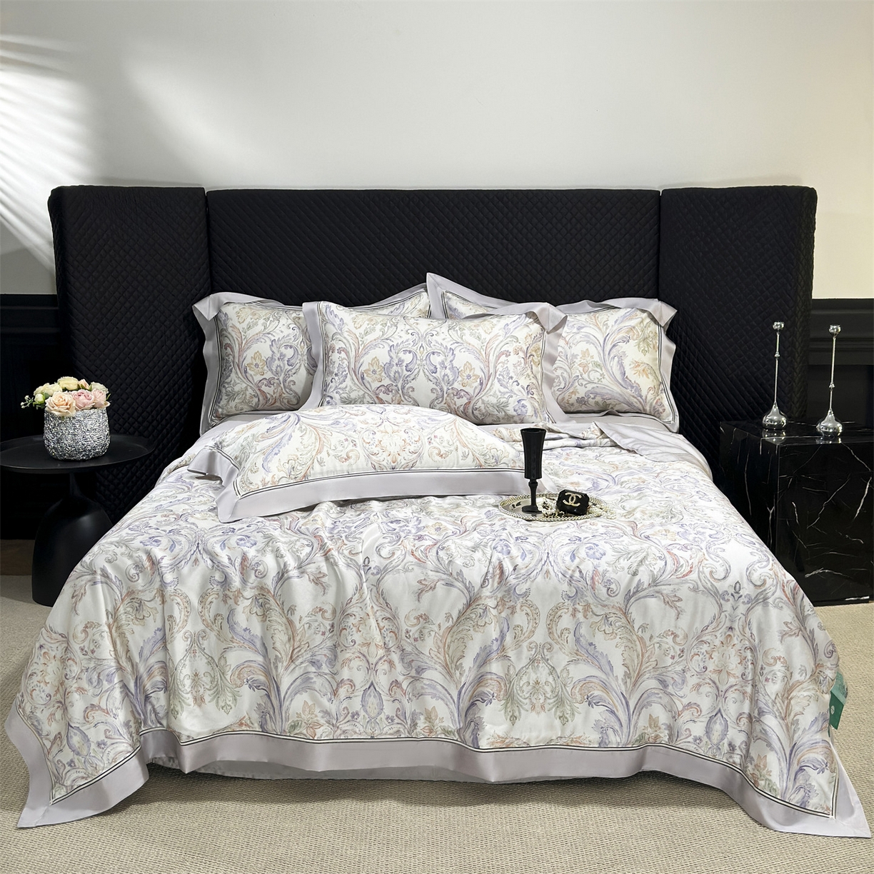 91家纺网 家纺一手货源 找家纺 朵希曼 2026新款60天丝镂空夏被四件套系列（控价：夏被线上券后不低于239 夏被四件套线上券后不低于369) 槿悦