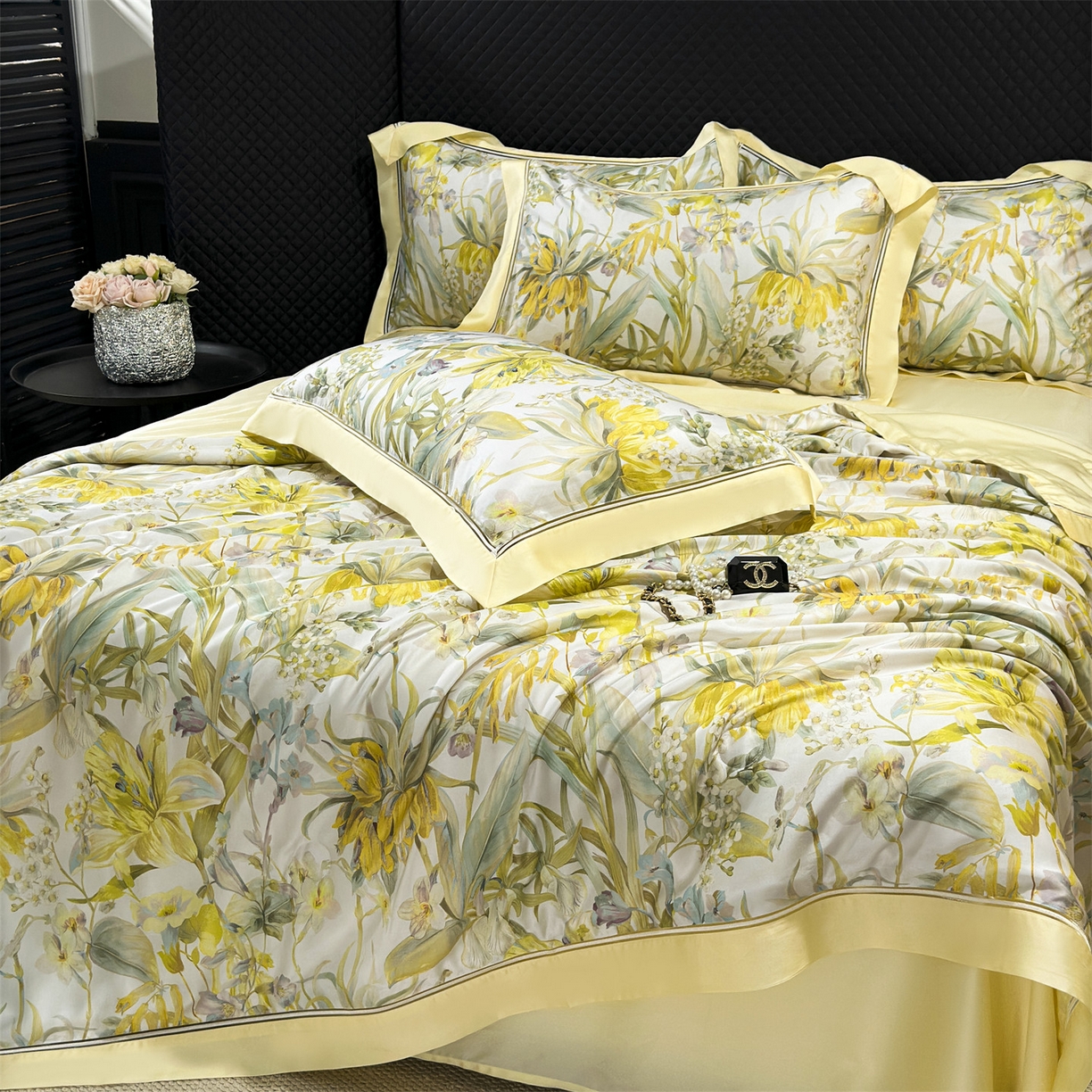 91家纺网 家纺一手货源 找家纺 朵希曼 2026新款60天丝镂空夏被四件套系列（控价：夏被线上券后不低于239 夏被四件套线上券后不低于369) 卡利亚