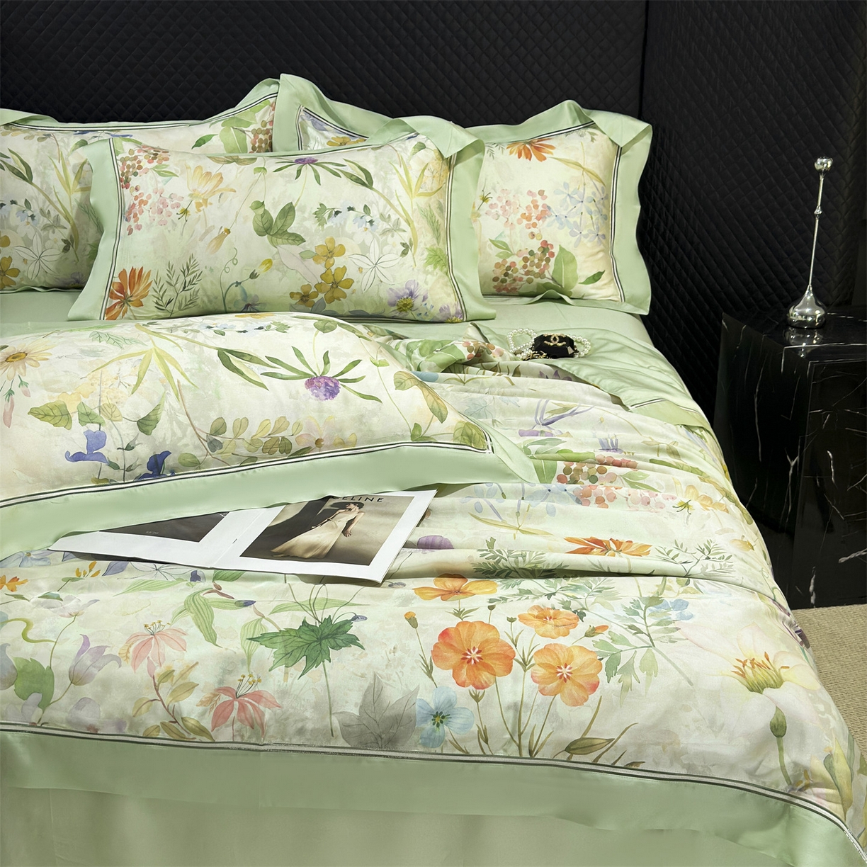 91家纺网 家纺一手货源 找家纺 朵希曼 2026新款60天丝镂空夏被四件套系列（控价：夏被线上券后不低于239 夏被四件套线上券后不低于369) 蔓缕