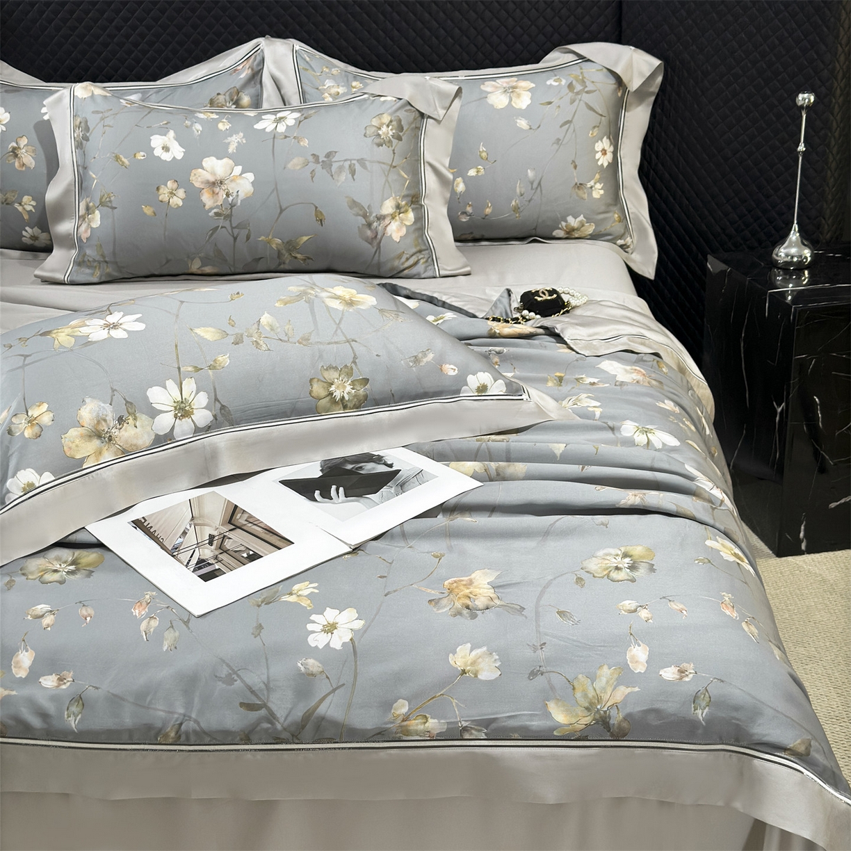 91家纺网 家纺一手货源 找家纺 朵希曼 2026新款60天丝镂空夏被四件套系列（控价：夏被线上券后不低于239 夏被四件套线上券后不低于369) 苏叶