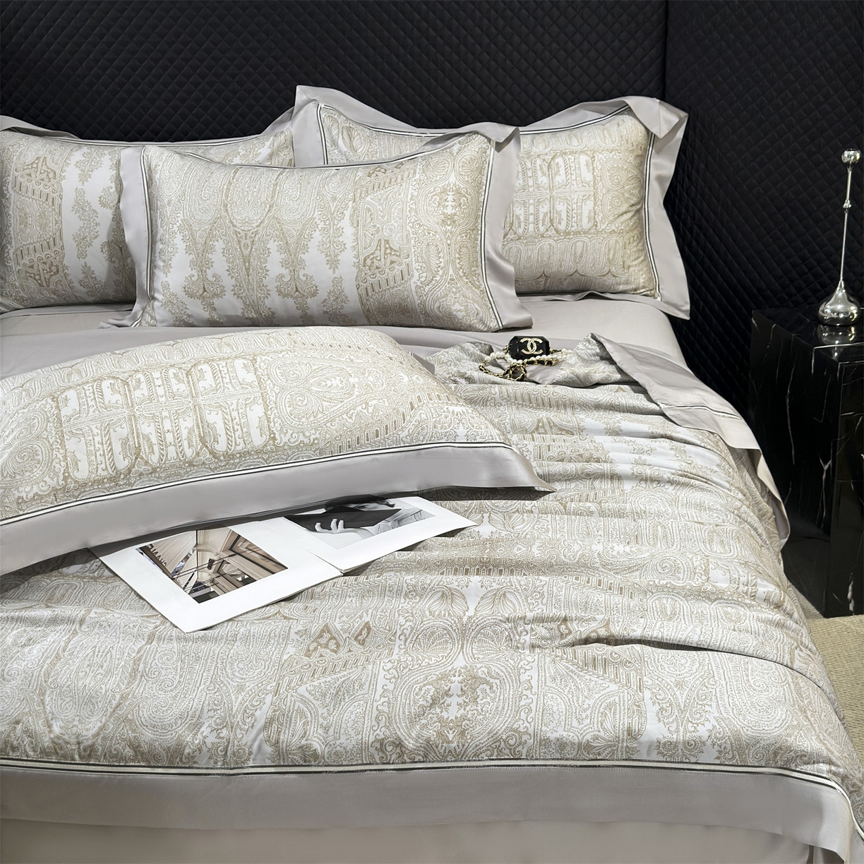 91家纺网 家纺一手货源 找家纺 朵希曼 2026新款60天丝镂空夏被四件套系列（控价：夏被线上券后不低于239 夏被四件套线上券后不低于369) 西美