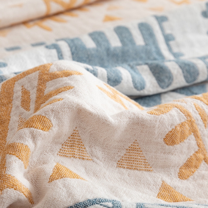 91家纺网 家纺一手货源 找家纺 朴尔家纺-毛巾被 2026春夏新款塞尚风格全棉纯棉水洗棉三层纱布毛巾被夏凉被空调被-经典款常年备货 西雅图-兰