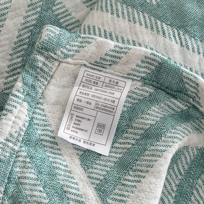 91家纺网 家纺一手货源 找家纺 朴尔家纺-毛巾被 2026春夏新款塞尚风格全棉纯棉水洗棉三层纱布毛巾被夏凉被空调被-经典款常年备货 格里尼-绿