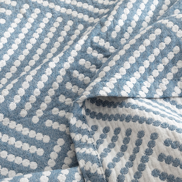 91家纺网 家纺一手货源 找家纺 朴尔家纺-毛巾被 2026春夏新款塞尚风格全棉纯棉水洗棉三层纱布毛巾被夏凉被空调被-经典款常年备货 慕斯-蓝