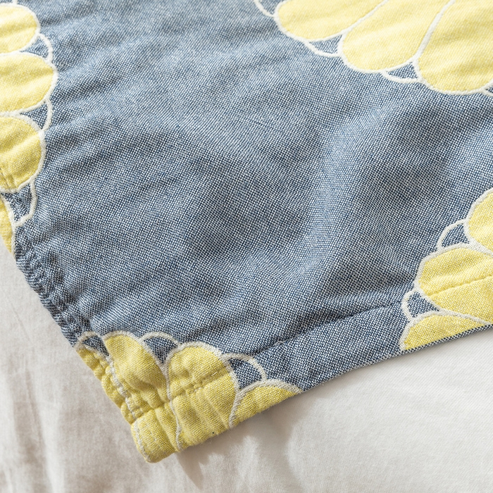 91家纺网 家纺一手货源 找家纺 朴尔家纺-毛巾被 2026春夏新款四层韩版碎花风全棉纯棉纱布毛巾被夏被夏凉被空调被-经典款常年备货 橘子物语-深灰