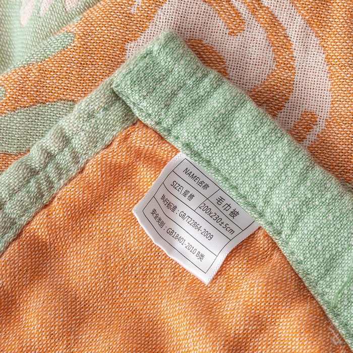 91家纺网 家纺一手货源 找家纺 朴尔家纺-毛巾被 2026春夏新款四层韩版碎花风全棉纯棉纱布毛巾被夏被夏凉被空调被-经典款常年备货 向日花开-绿