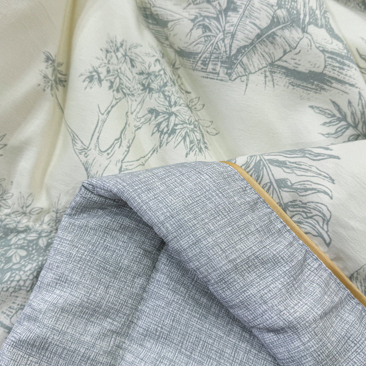 91家纺网 家纺一手货源 找家纺 心悦家纺 2026新款柔丝绵印花夏凉被空调被夏被系列 浅影兰