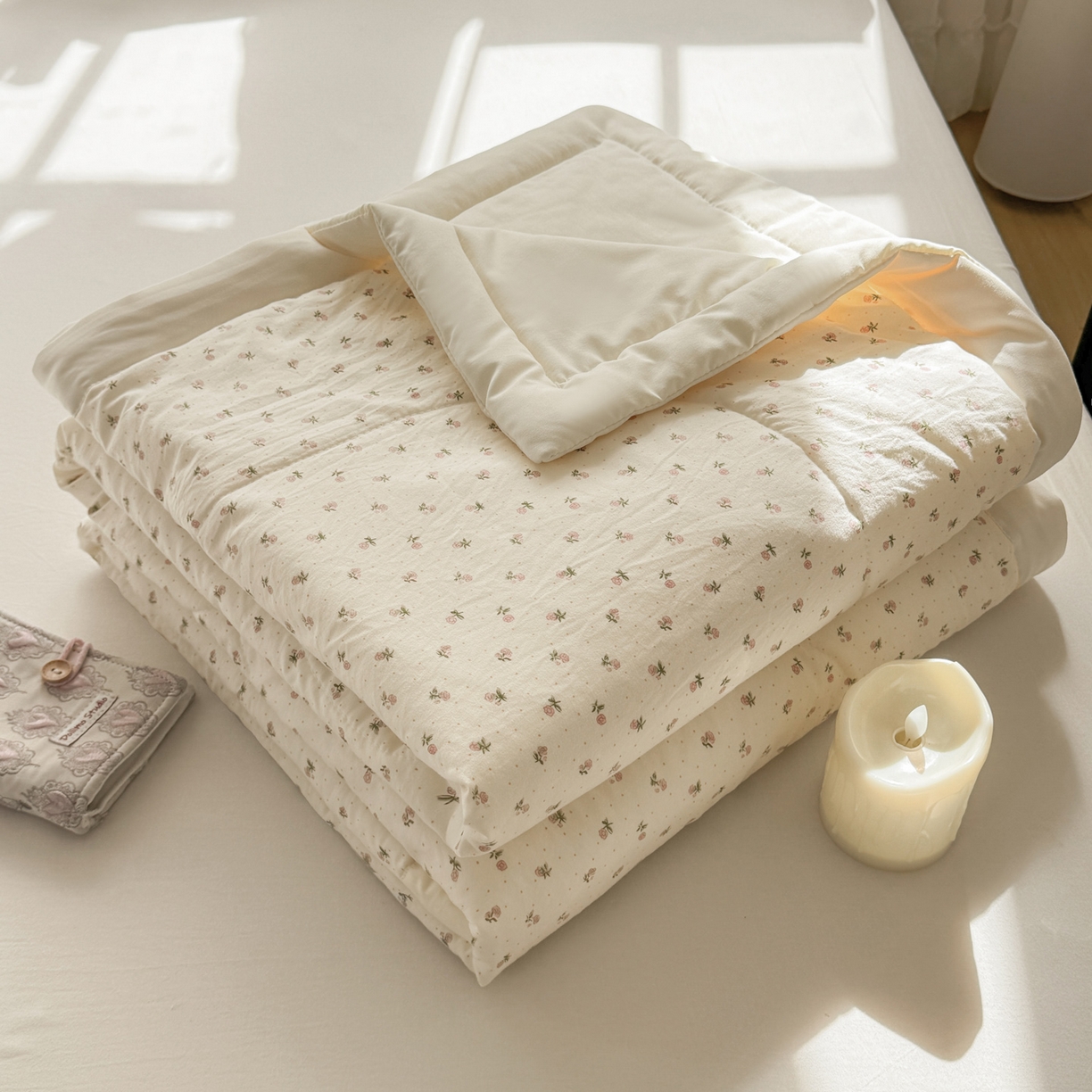 91家纺网 家纺一手货源 找家纺 （总）心悦家纺 2026新款小棉绸印花夏凉被空调被夏被系列