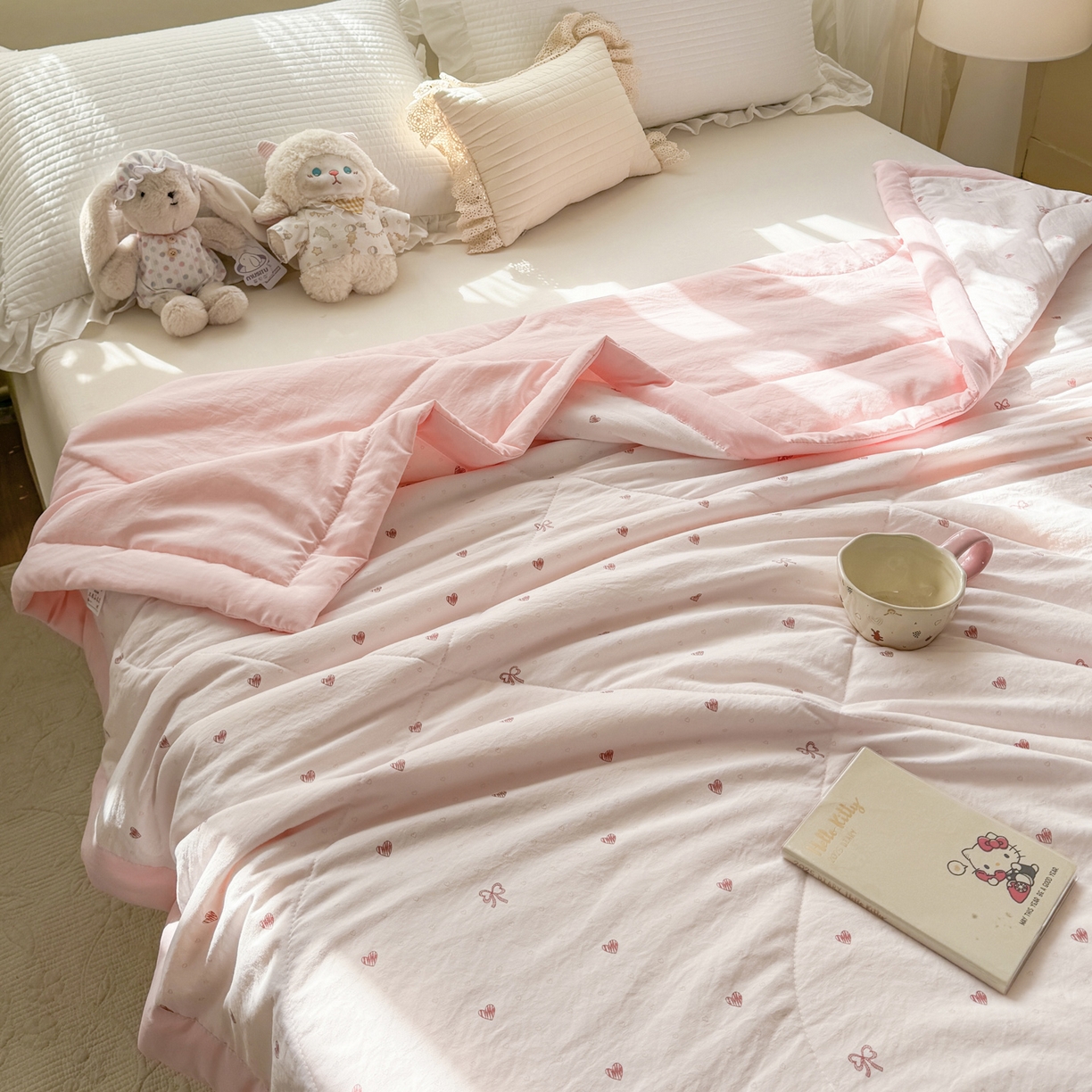 91家纺网 家纺一手货源 找家纺 （总）心悦家纺 2026新款小棉绸印花夏凉被空调被夏被系列