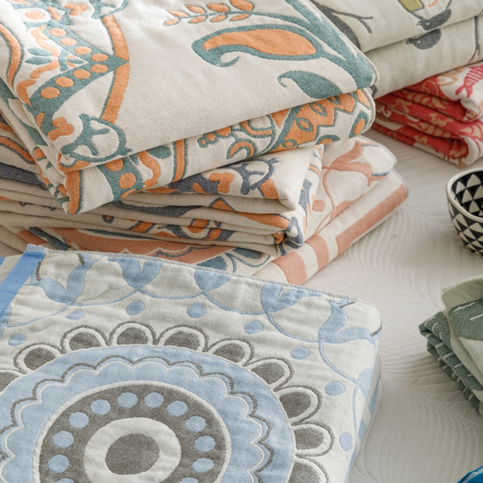 91家纺网 家纺一手货源 找家纺 （总）朴尔家纺-毛巾被 2026春夏新款水洗全棉纯棉四层细纱系列毛巾被下班夏凉被空调被