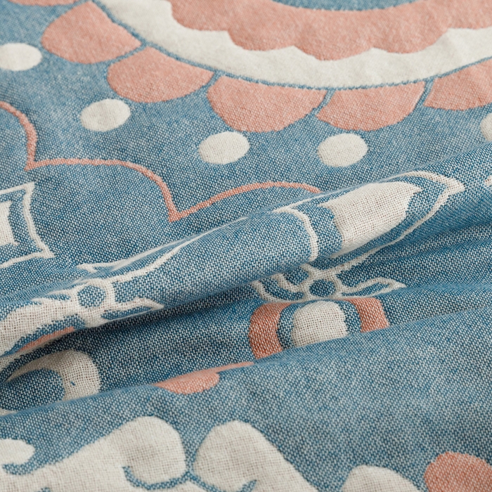 91家纺网 家纺一手货源 找家纺 朴尔家纺-毛巾被 2026春夏新款水洗全棉纯棉四层细纱系列毛巾被下班夏凉被空调被 铃兰香-橘毛巾被