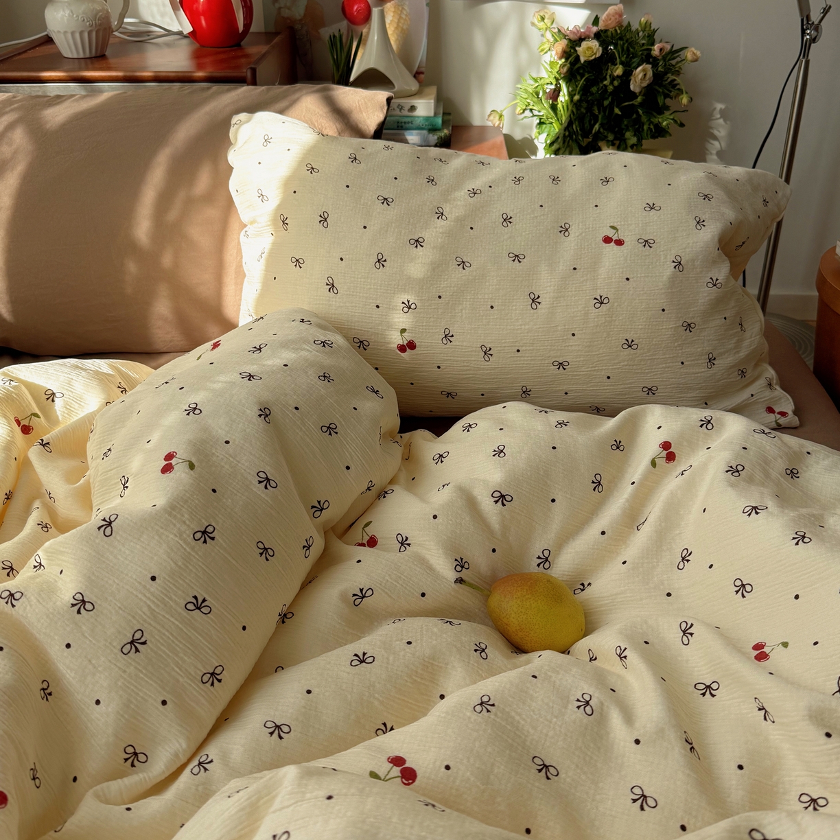 91家纺网 家纺一手货源 找家纺 （总）轻奢坊 2026新款皱皱纱水洗棉韩系混搭四件套