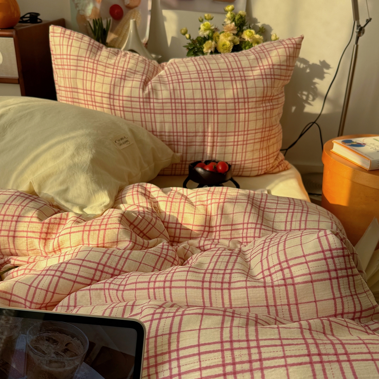 91家纺网 家纺一手货源 找家纺 （总）轻奢坊 2026新款皱皱纱水洗棉韩系混搭四件套