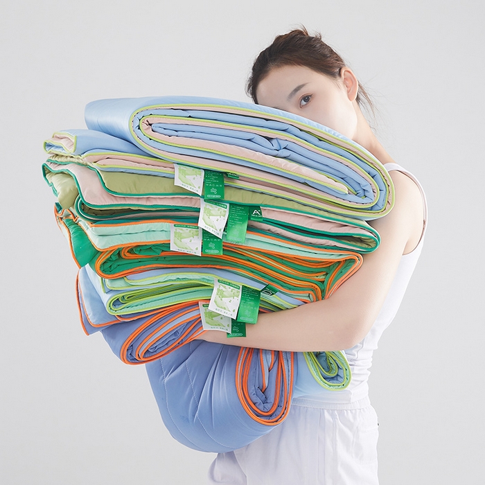 91家纺网 家纺一手货源 找家纺 （总）爱彼家纺 2026新款A类氨纶凉感丝西瓜大豆空调被夏被夏凉被（控价最低79.9/89.9/99.9）