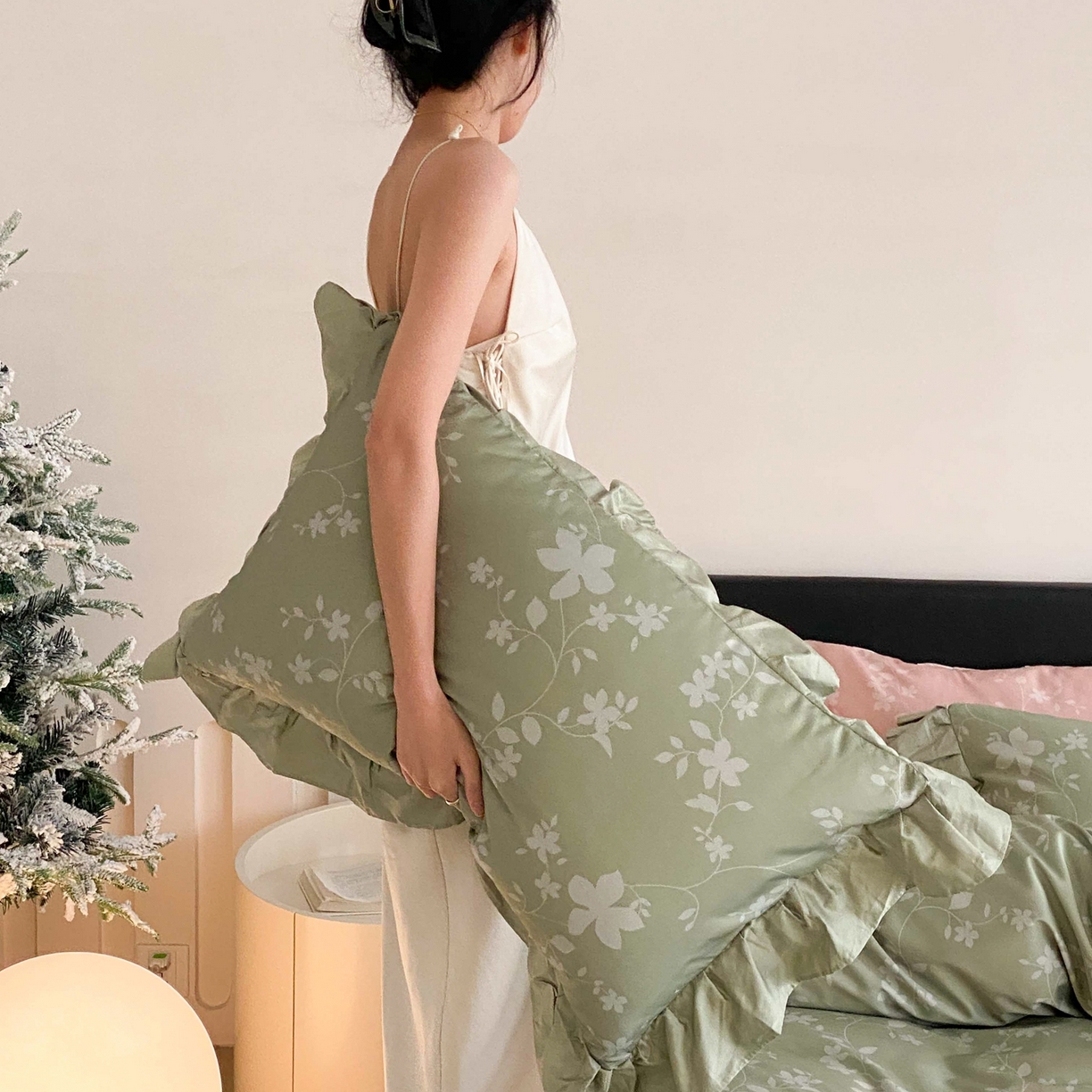 91家纺网 家纺一手货源 找家纺 （总）若未家居 LOVEWE HOUSE 2026春夏新品AB版100支法式全棉数码印花四件套-弥の野（券后控价不低于398）