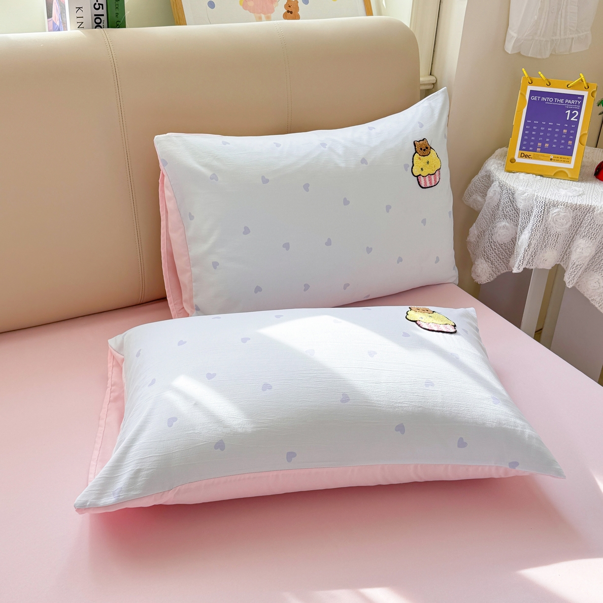 91家纺网 家纺一手货源 找家纺 曲之慕 2026新款直播爆款混搭风毛巾绣四件套学生韩版三件套 可爱小猫咪