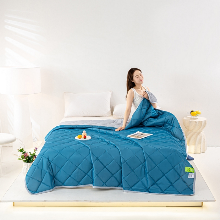 91家纺网 家纺一手货源 找家纺 （总）憨豆家纺 2026新款凉感丝夏被冰淇淋纯色夏凉被空调被夏季薄被子直播外贸跨境爆款