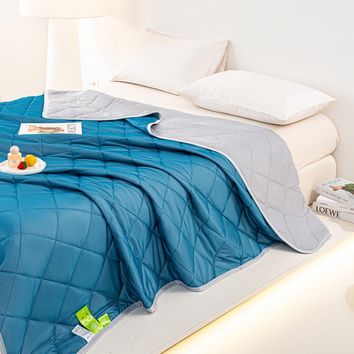 91家纺网 家纺一手货源 找家纺 （总）憨豆家纺 2026新款凉感丝夏被冰淇淋纯色夏凉被空调被夏季薄被子直播外贸跨境爆款