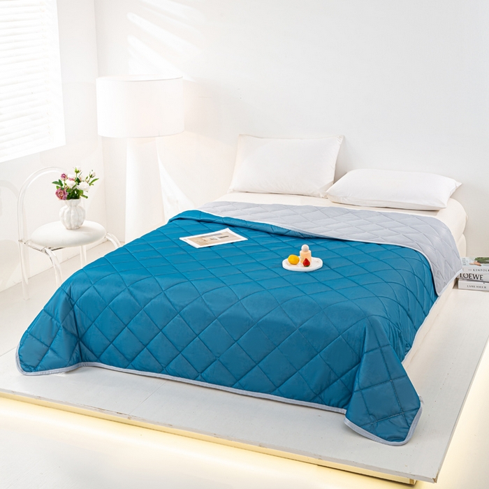 91家纺网 家纺一手货源 找家纺 （总）憨豆家纺 2026新款凉感丝夏被冰淇淋纯色夏凉被空调被夏季薄被子直播外贸跨境爆款