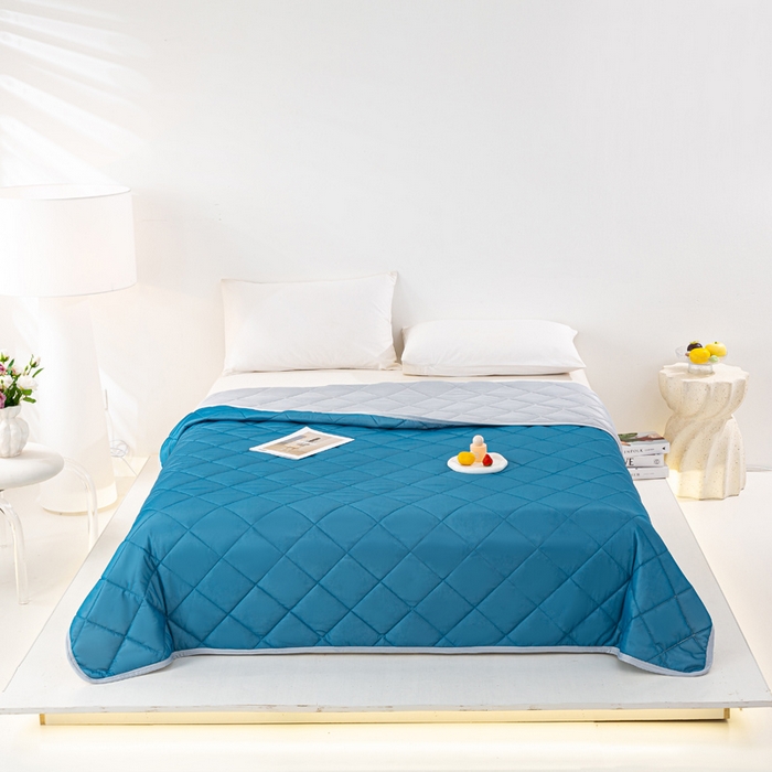 91家纺网 家纺一手货源 找家纺 （总）憨豆家纺 2026新款凉感丝夏被冰淇淋纯色夏凉被空调被夏季薄被子直播外贸跨境爆款