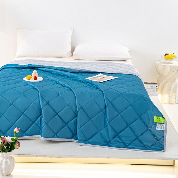 91家纺网 家纺一手货源 找家纺 （总）憨豆家纺 2026新款凉感丝夏被冰淇淋纯色夏凉被空调被夏季薄被子直播外贸跨境爆款