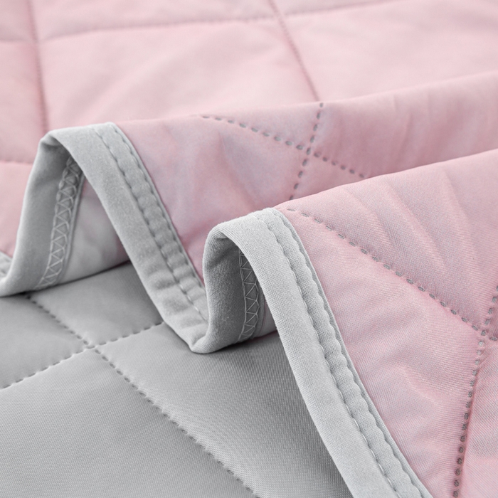 91家纺网 家纺一手货源 找家纺 憨豆家纺 2026新款凉感丝夏被冰淇淋纯色夏凉被空调被夏季薄被子直播外贸跨境爆款 胭脂粉