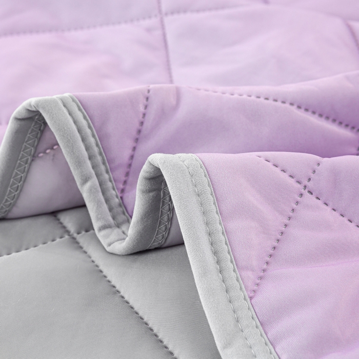 91家纺网 家纺一手货源 找家纺 憨豆家纺 2026新款凉感丝夏被冰淇淋纯色夏凉被空调被夏季薄被子直播外贸跨境爆款 活力紫