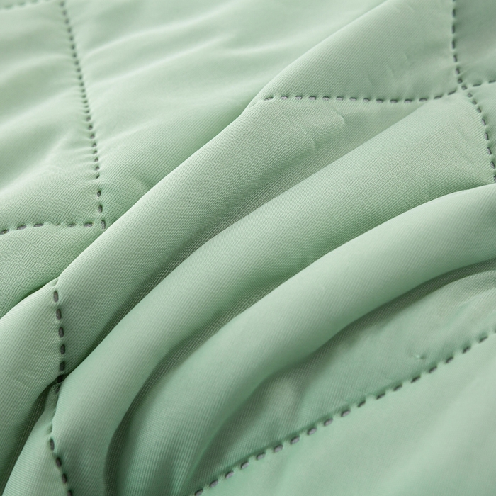 91家纺网 家纺一手货源 找家纺 憨豆家纺 2026新款凉感丝夏被冰淇淋纯色夏凉被空调被夏季薄被子直播外贸跨境爆款 薄荷绿